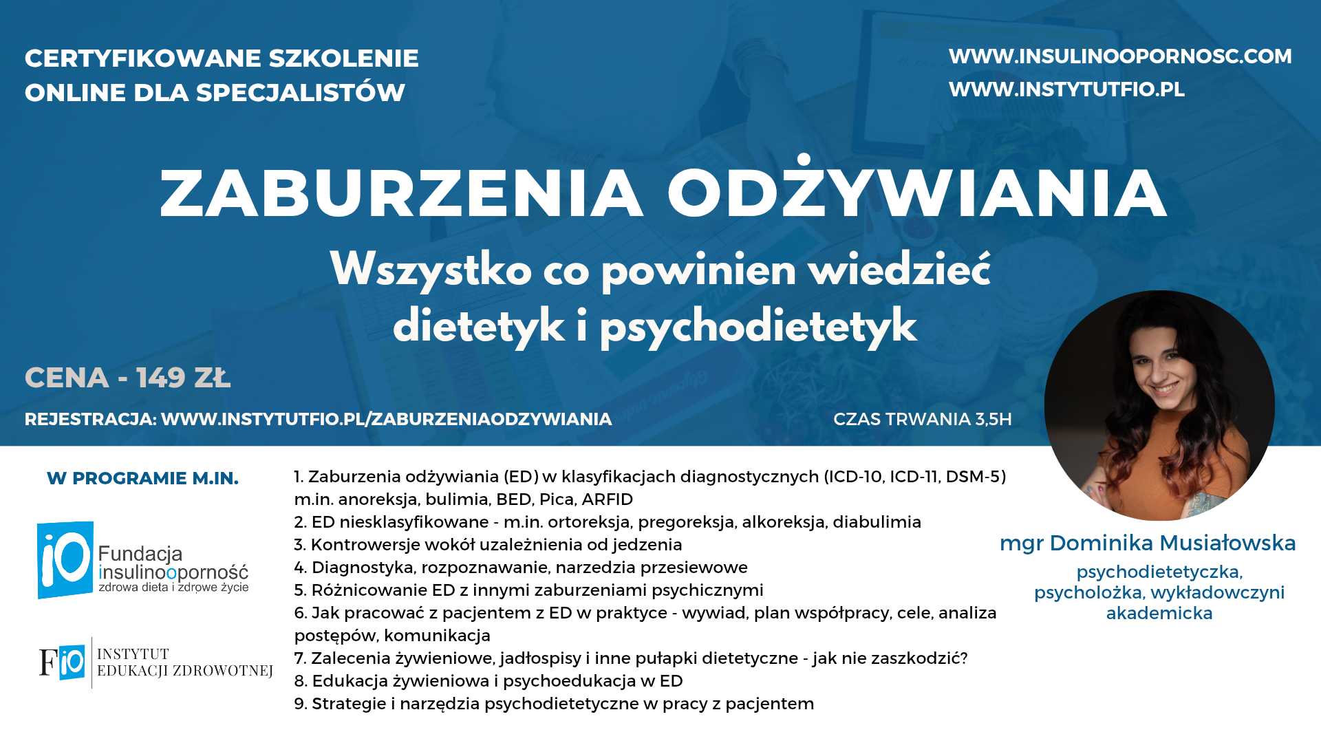Zaburzenia odżywiania - wszystko co powinien wiedzieć dietetyk i psychodietetyk