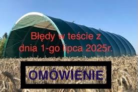 Omówienie pytań z testu z dnia 1-go lipca 2025 r.
