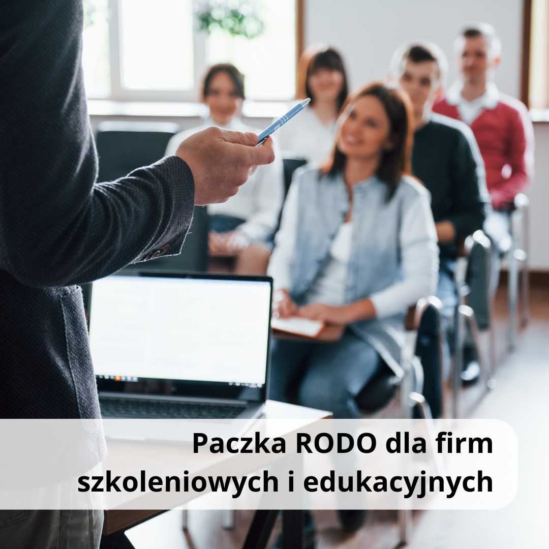 Paczka RODO dla firm szkoleniowych i edukacyjnych