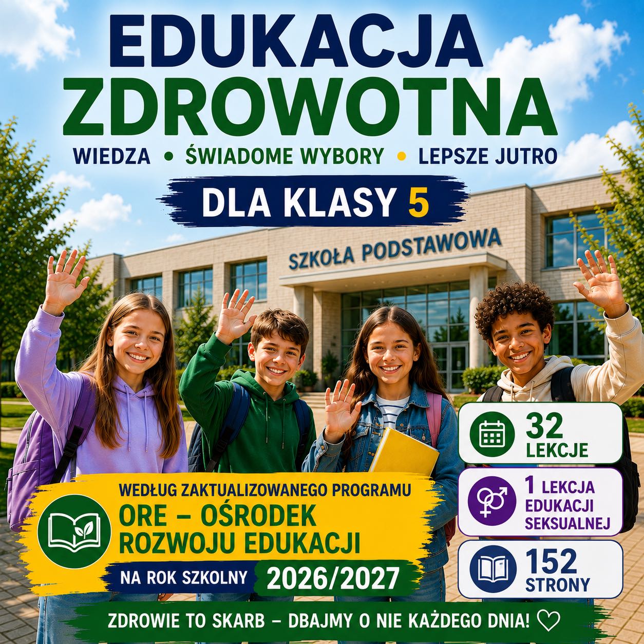 Edukacja Zdrowotna, lekcje dla klasy 5 Szkoły podstawowej wg ORE 2026