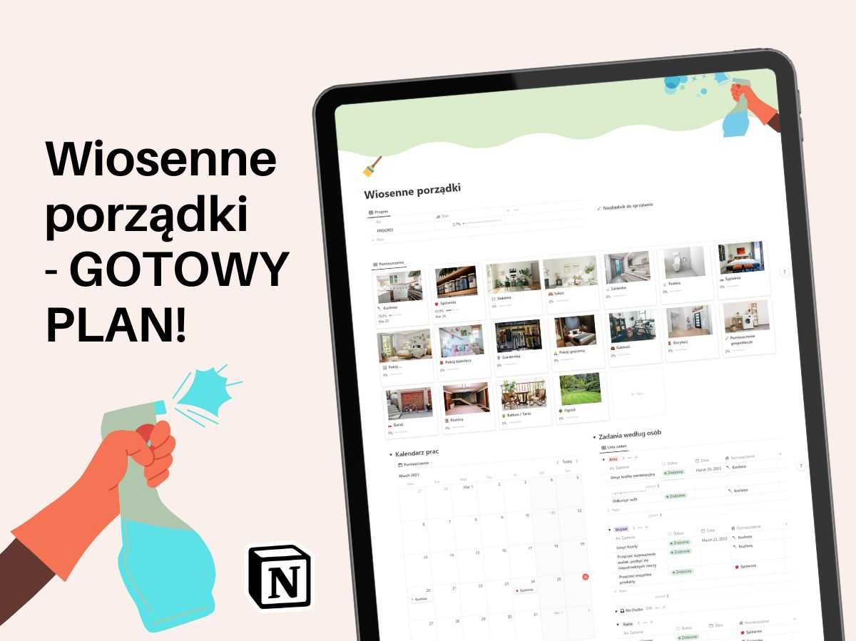 Wiosenne porządki [SZABLON NOTION]