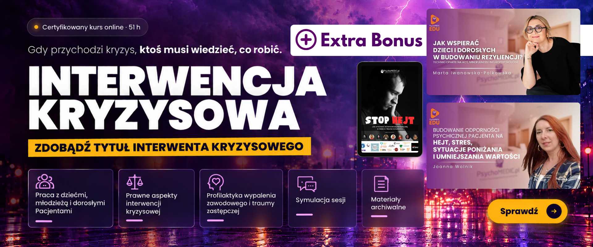 Interwencja kryzysowa w pracy z dorosłymi, dziećmi i młodzieżą – kurs praktyczny