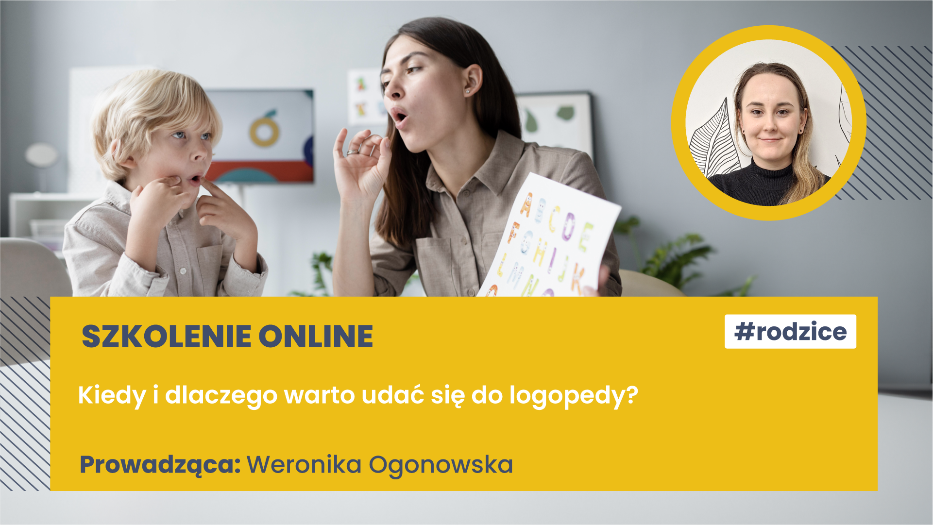 Szkolenie online: Kiedy i dlaczego warto udać się do logopedy?