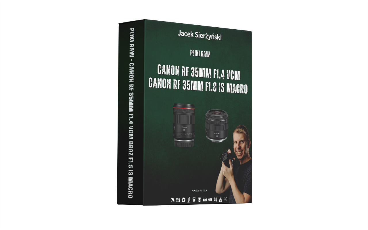 Pliki RAW Canon 35mm F1.4 VCM vs 35mm F1.8 IS Macro