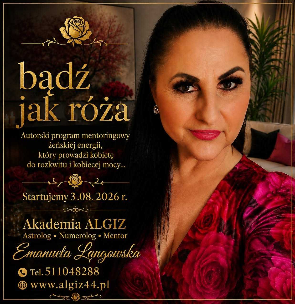 MOC RÓŻY "BĄDZ JAK RÓŻA" Autorski program grupowy start 3.08.2026