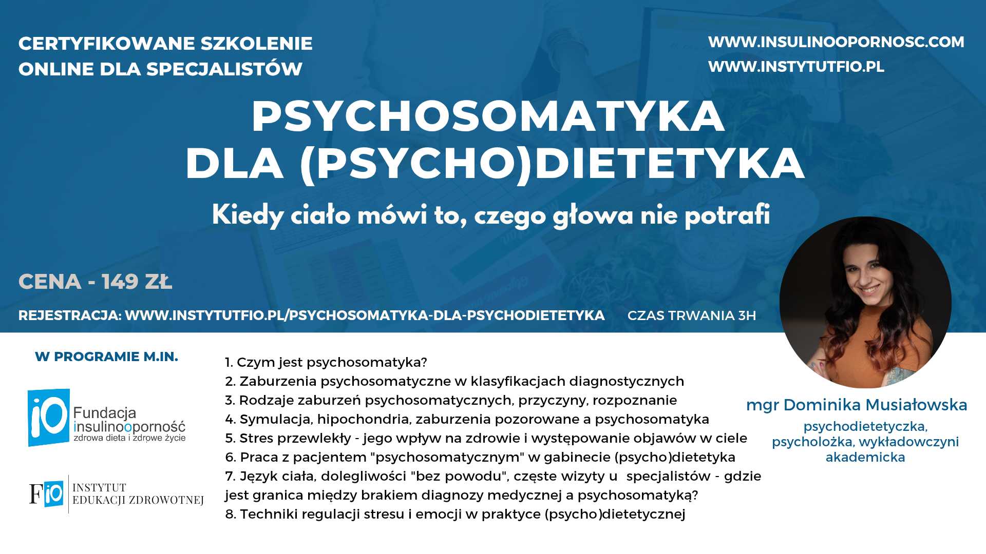 Psychosomatyka dla (psycho)dietetyka - Kiedy ciało mówi to, czego głowa nie potrafi