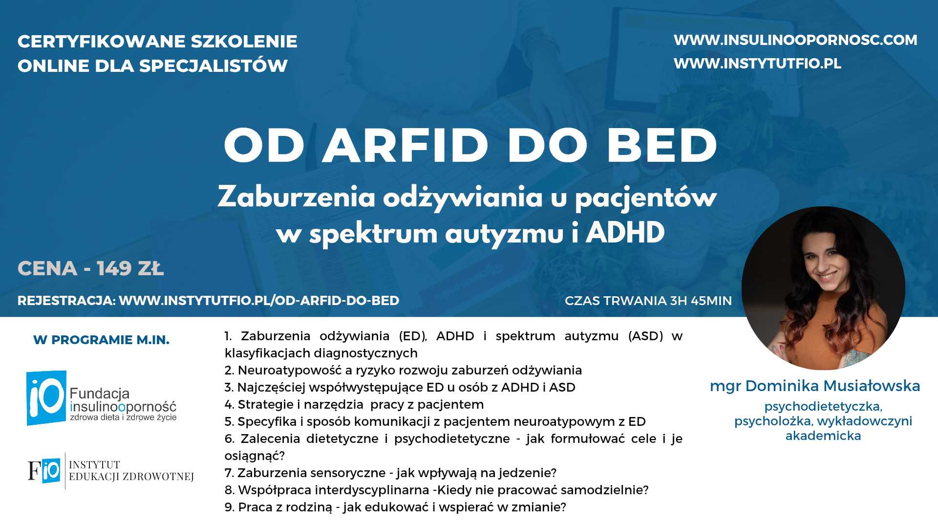 Od ARFID do BED - Zaburzenia odżywiania u pacjentów w spektrum autyzmu i ADHD