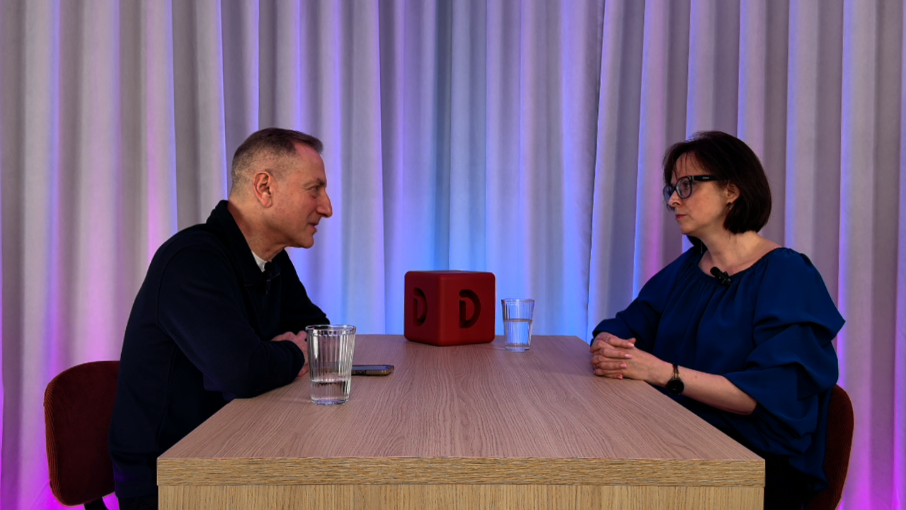 Kadr z podcastu: prof. dr. hab. n. med. Agnieszka Słopień