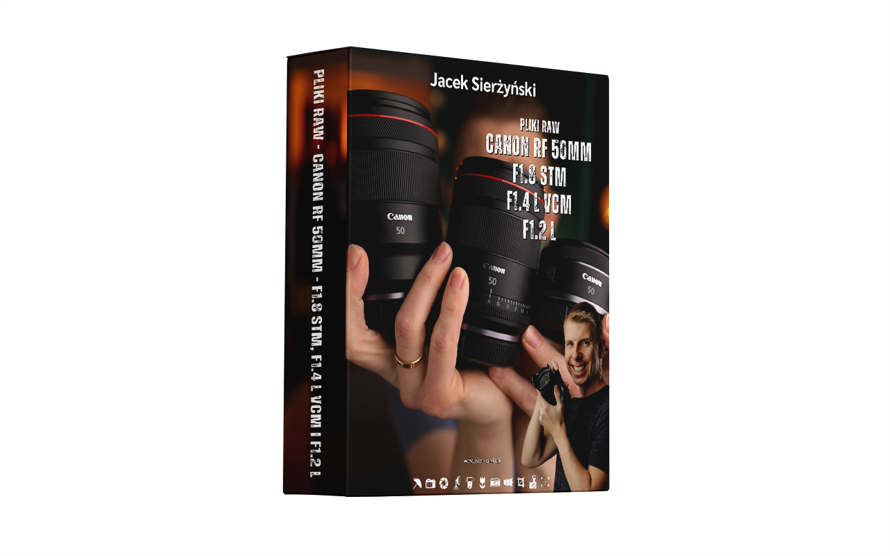 Pliki RAW Canon 50mm F1.8 vs F1.4 VCM vs F1.2