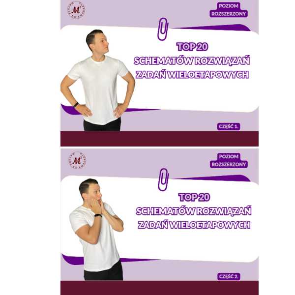Top 20 schematów rozwiązań zadań wieloetapowych - poziom rozszerzony