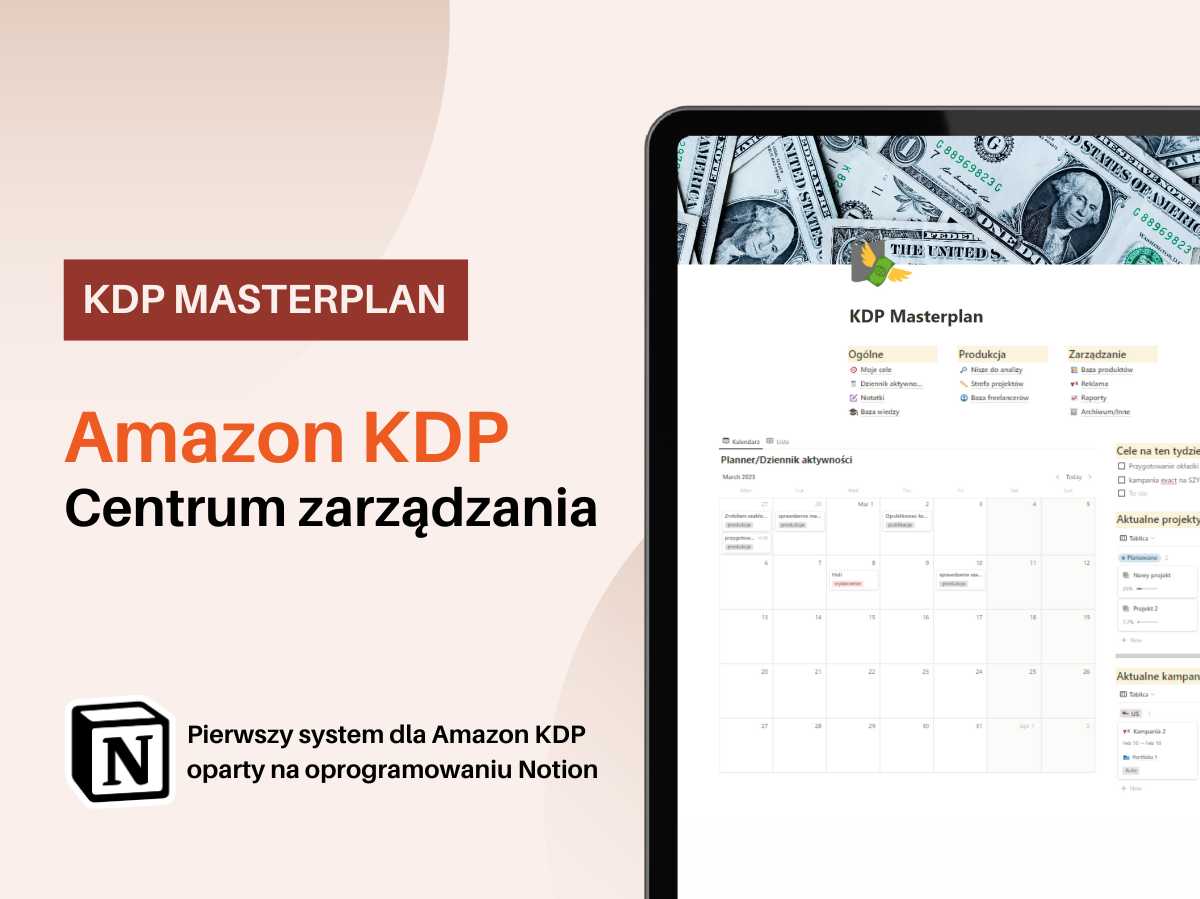 KDP Masterplan - Centrum zarządzania Amazon KDP