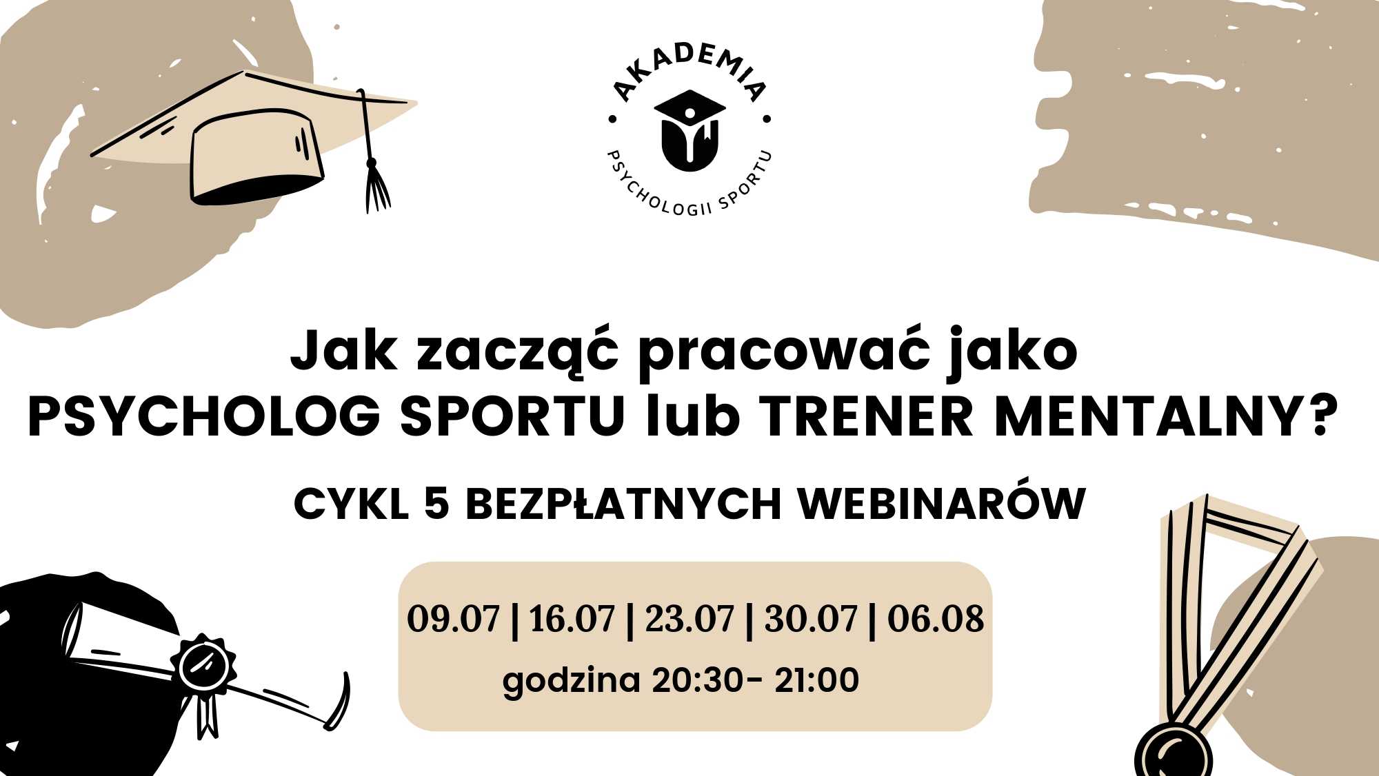 Cykl bezpłatnych webinarów pt: Jak zacząć pracować jako psycholog sportu lub trener mentalny?