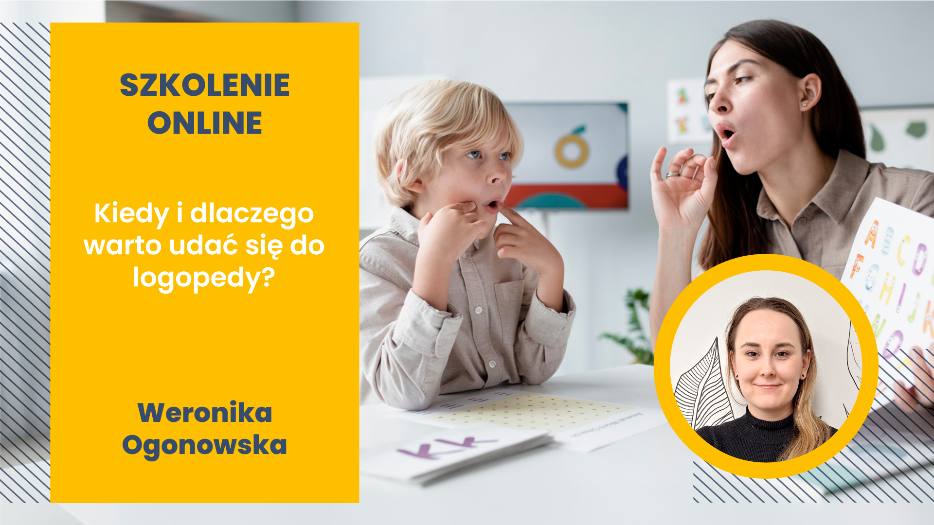 Szkolenie online: Kiedy i dlaczego warto udać się do logopedy?