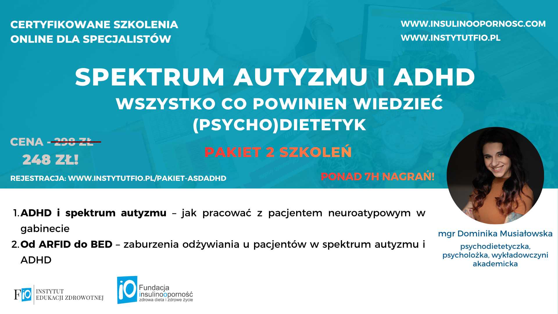 Spektrum autyzmu i ADHD - pakiet 2 szkoleń online