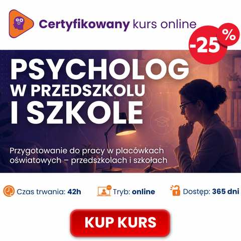 Zdobądź certyfikat Psychologa w placówkach edukacyjnych – kurs od praktyków
