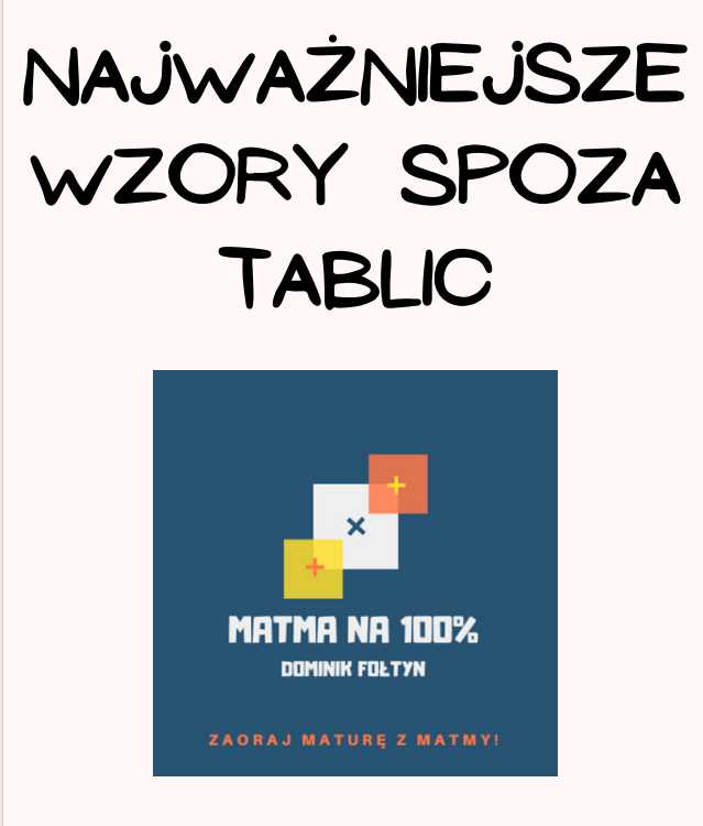Najważniejsze wzory spoza tablic