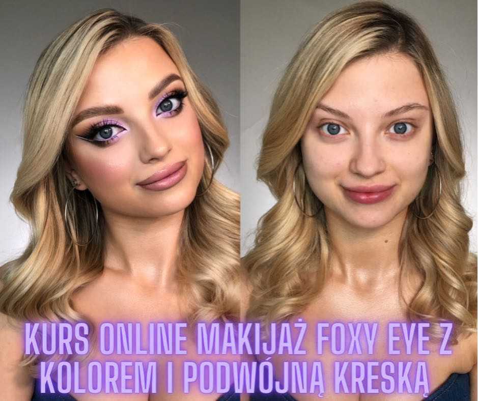 Foxy Eye z Kolorem i Podwójną Kreską