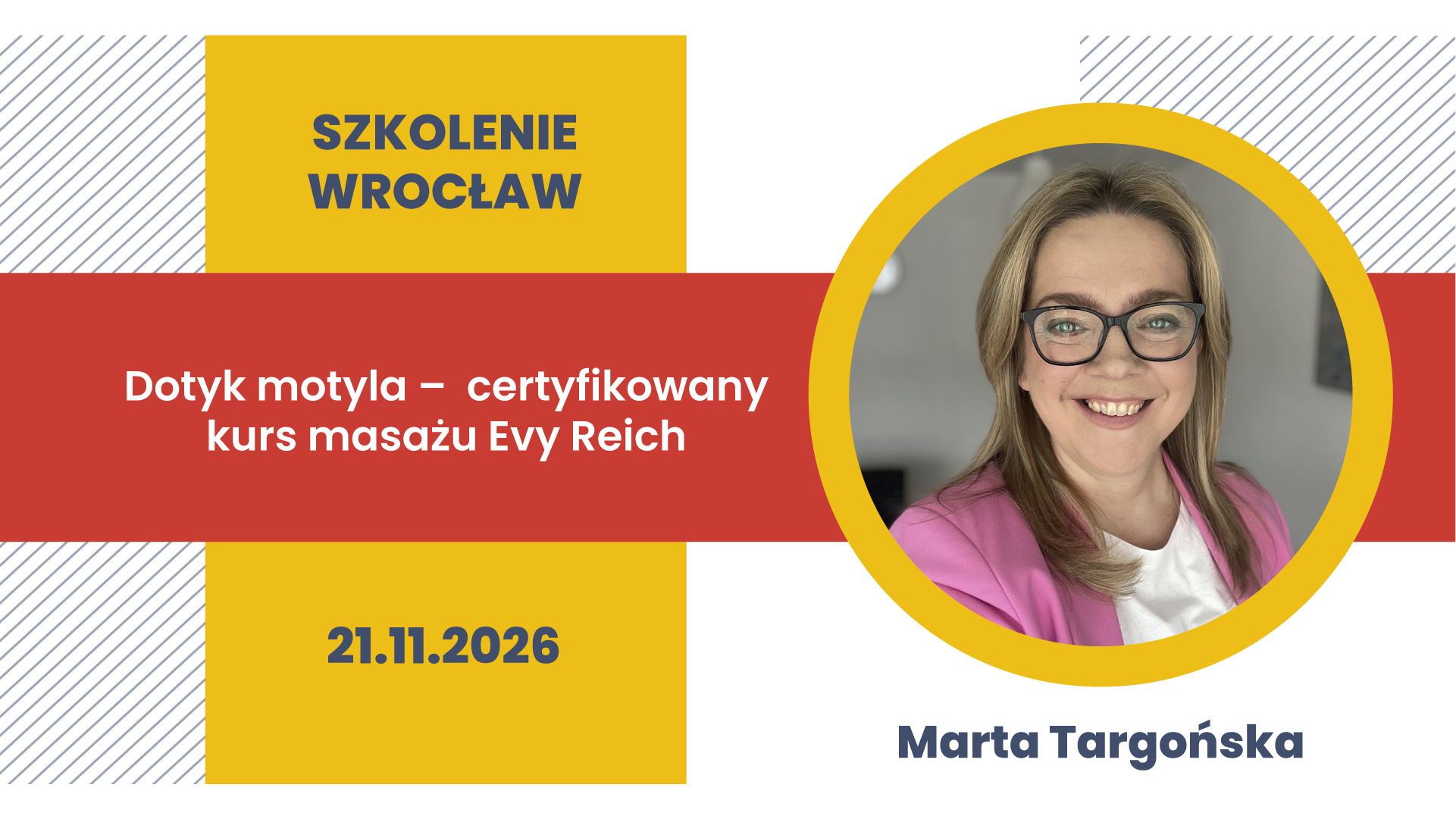 Szkolenie stacjonarne we Wrocławiu: Dotyk motyla –  certyfikowany kurs masażu Evy Reich