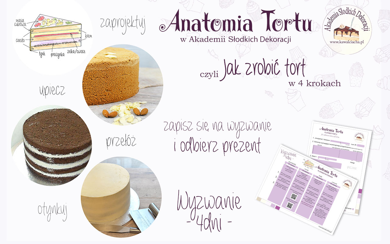 Wyzwanie Anatomia Tortu czyli jak zrobić pyszny i stabilny tort
