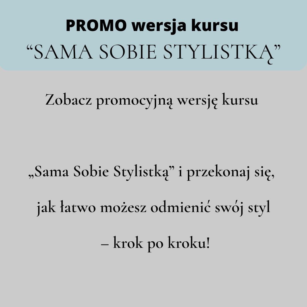 Sama Sobie STYLISTKĄ (promo wersja)