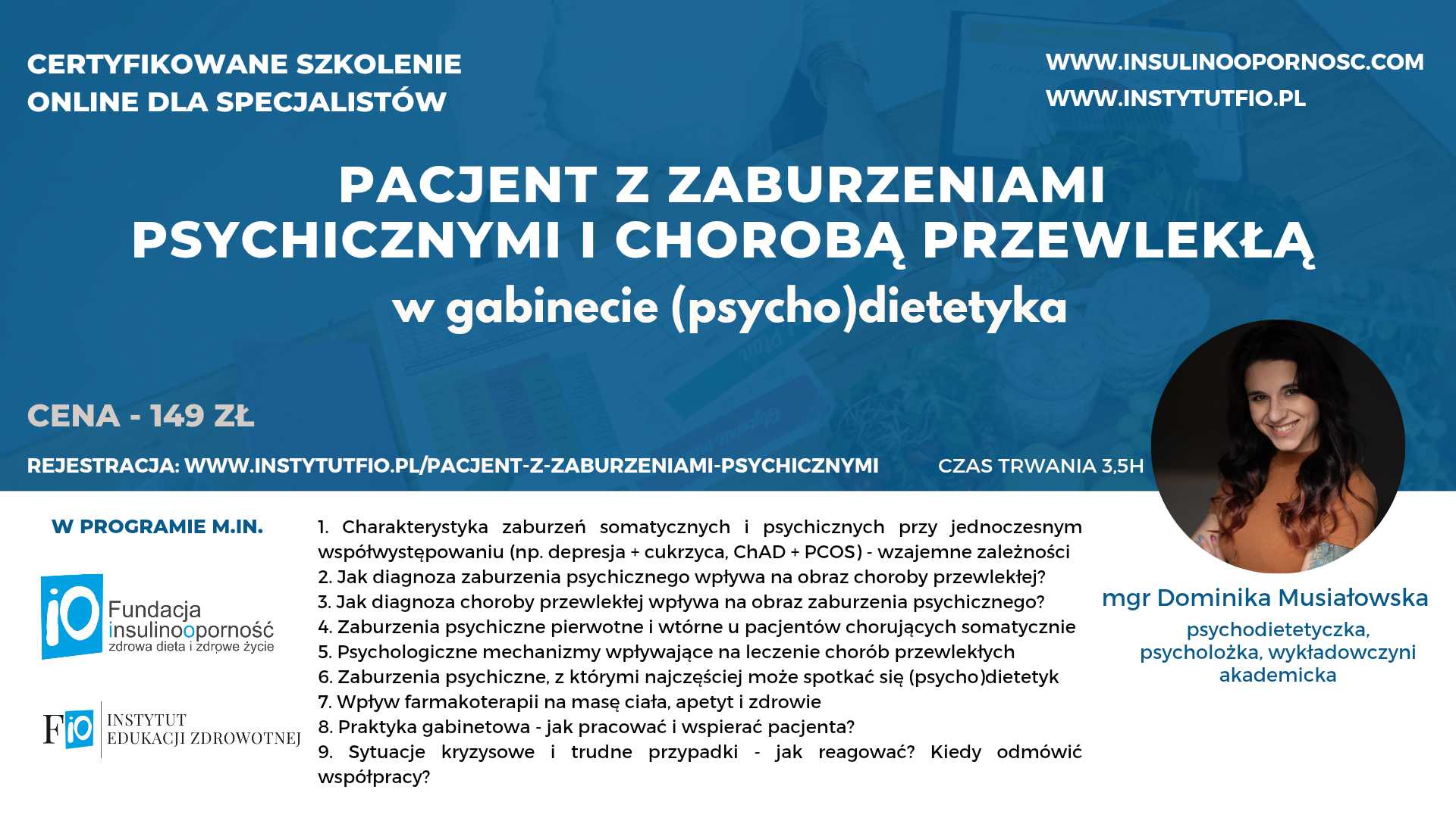 Pacjent z zaburzeniami psychicznymi i chorobą przewlekłą w gabinecie (psycho)dietetyka