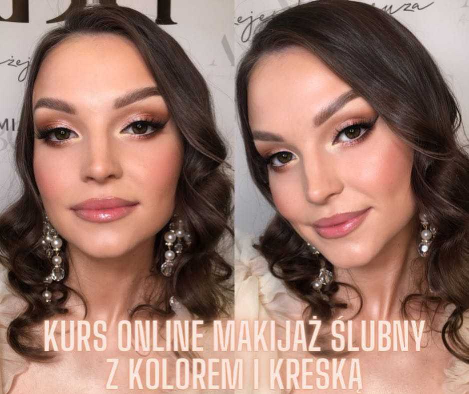 Makijaż Ślubny z Kolorem i Kreską