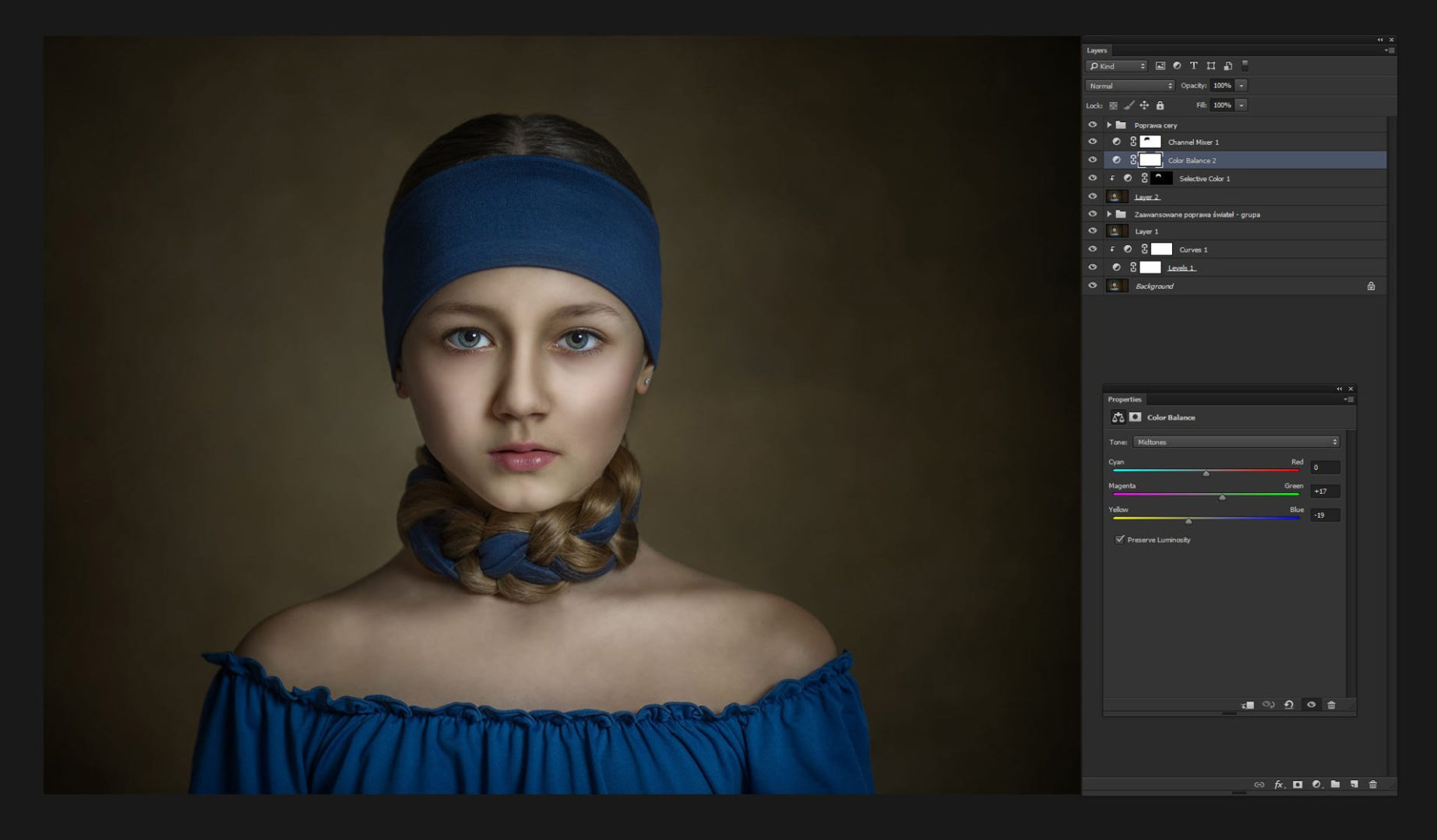 KURS ONLINE: Edycja portretu art od A do Z (.raw oraz .jpg)